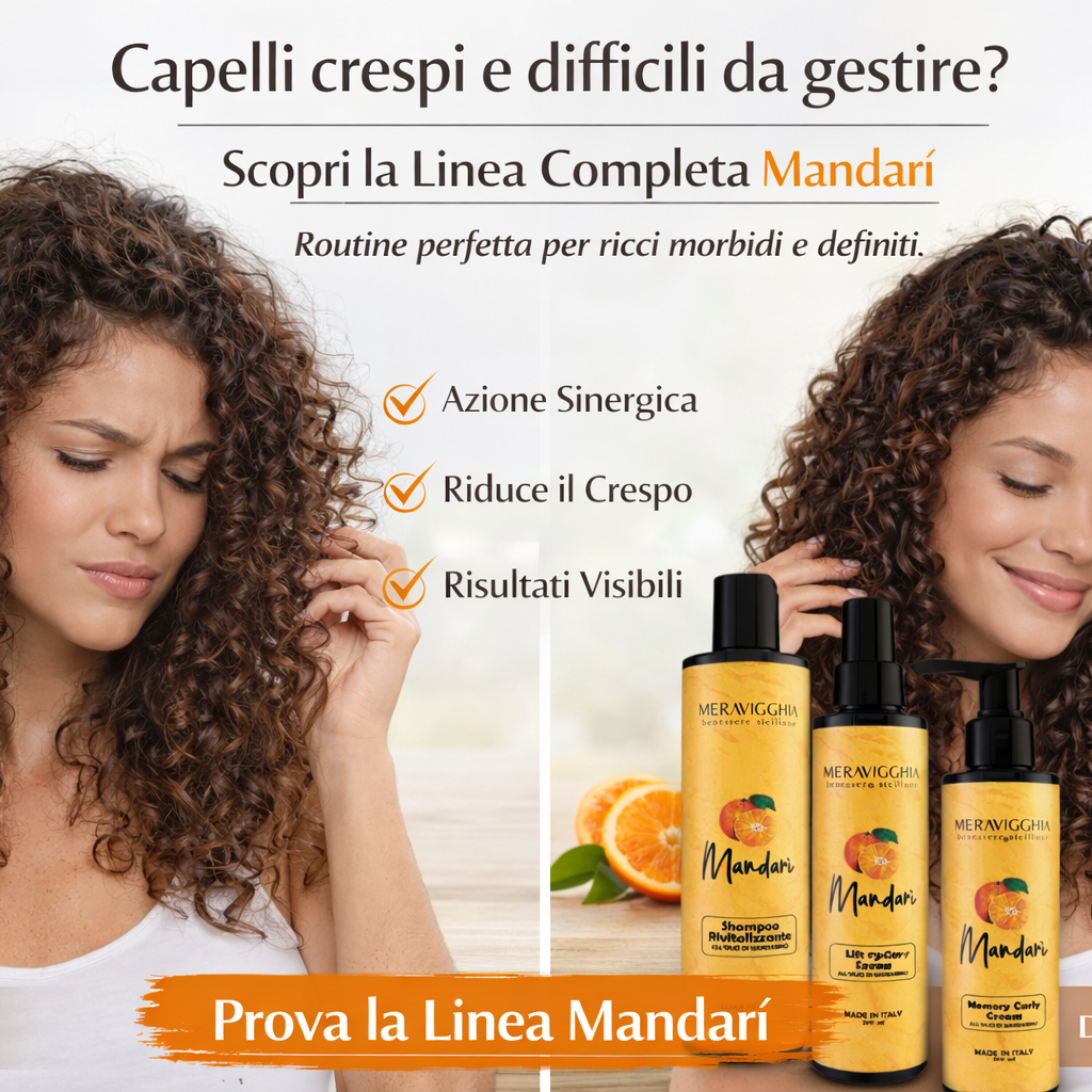 KIT Completo per Capelli Ricci all'Olio di Mandarino Siciliano