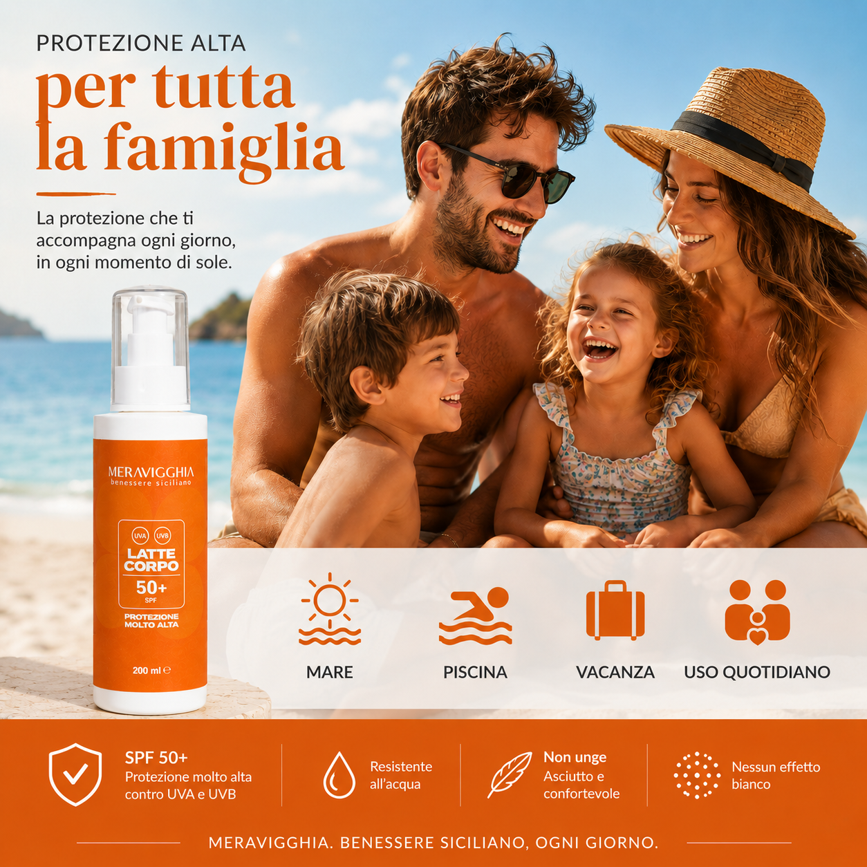 Latte Corpo SPF 50+ con Bava di Lumaca
