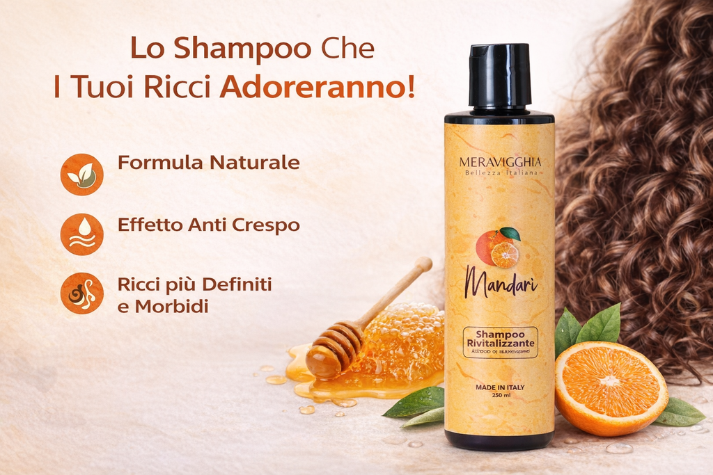 Shampoo Capelli Ricci Anti-Crespo al Mandarino 250ml