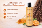 Shampoo Capelli Ricci Anti-Crespo al Mandarino 250ml