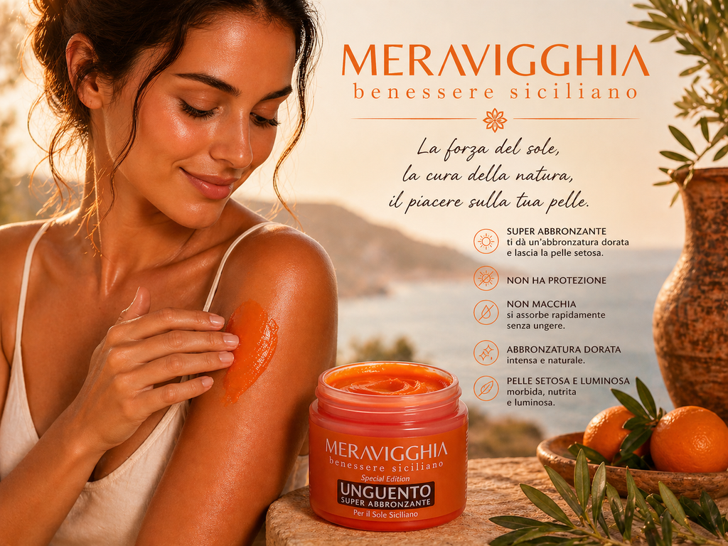 PREORDINE | Unguento Abbronzante Pelle Liscia Effetto Dorato 100ml