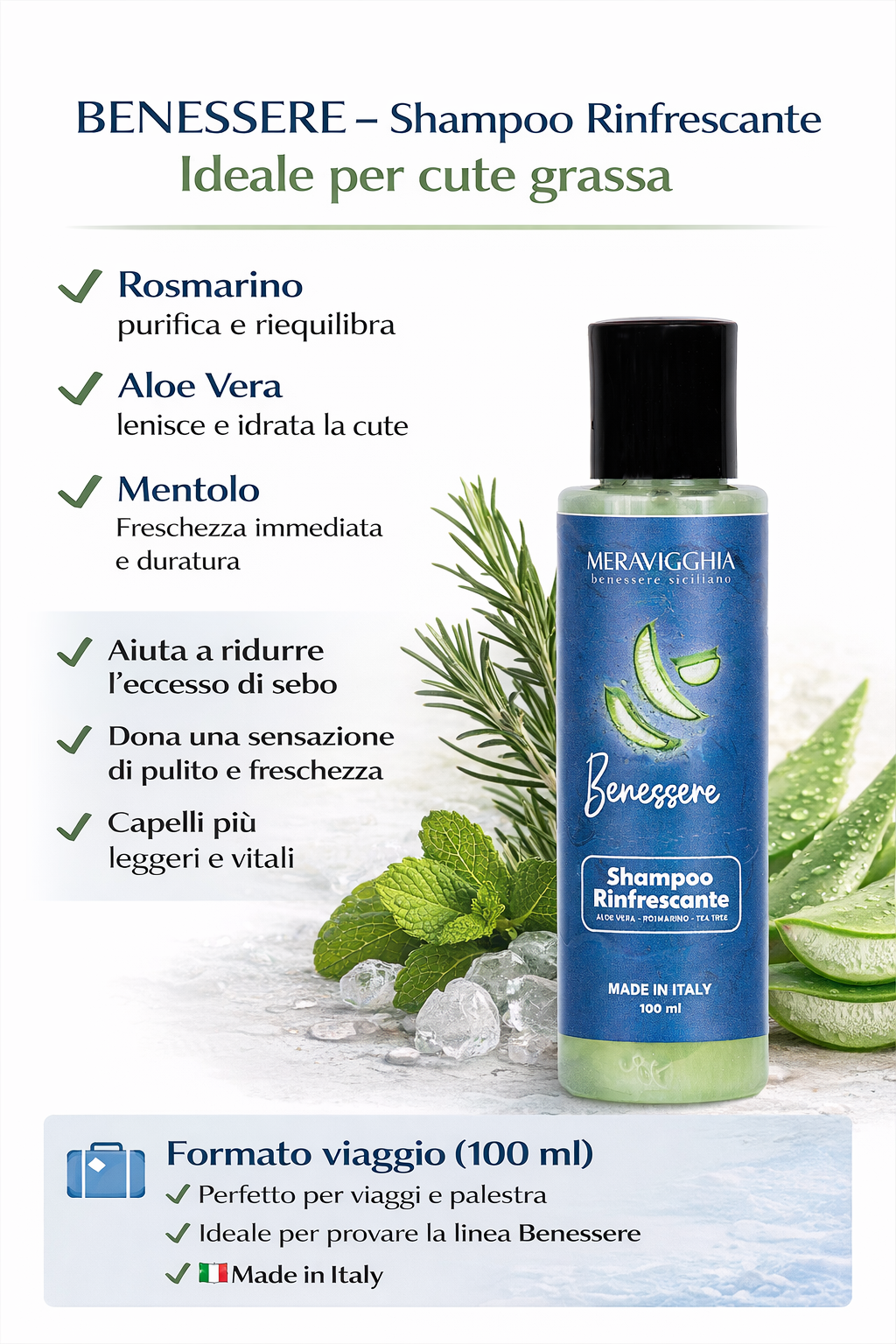 SET Shampoo Capelli Ricci + Capelli Lisci + Capelli Grassi