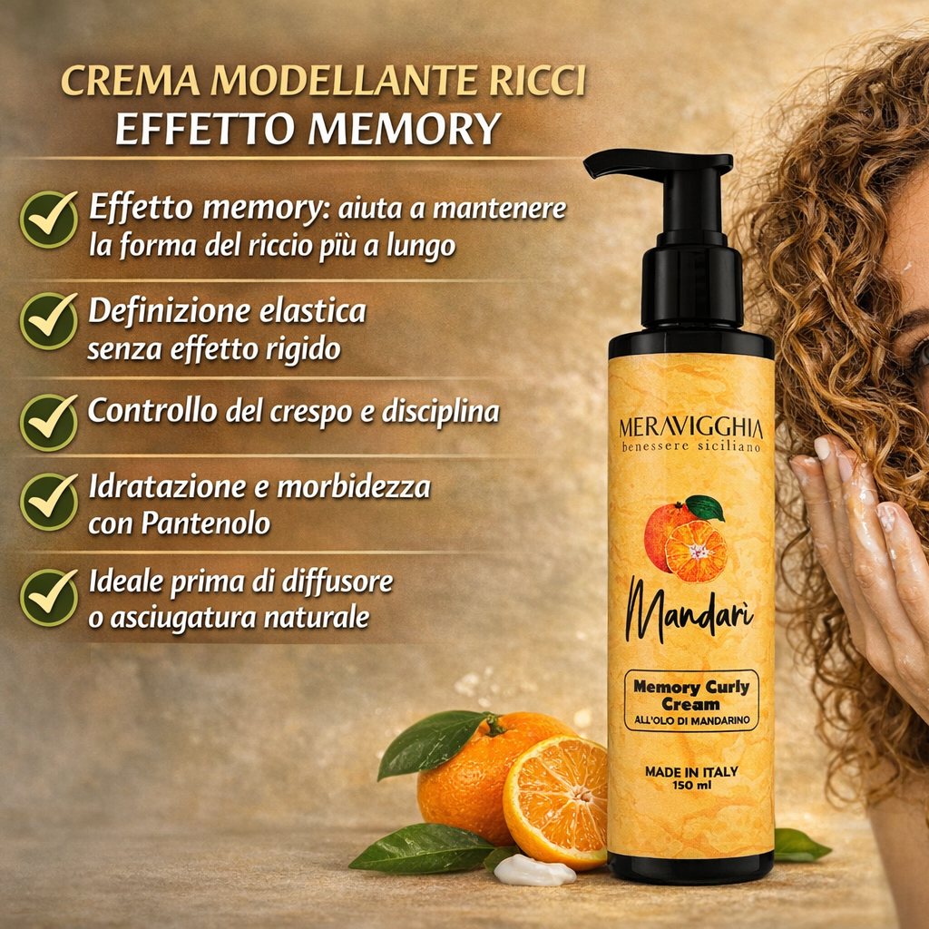 Crema Modellante Ricci - Definiti e Naturali con Olio di Mandarino 150ml