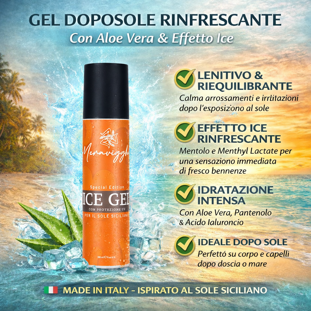 Gel Doposole all'Aloe Vera "Rifriscu" 200 ml