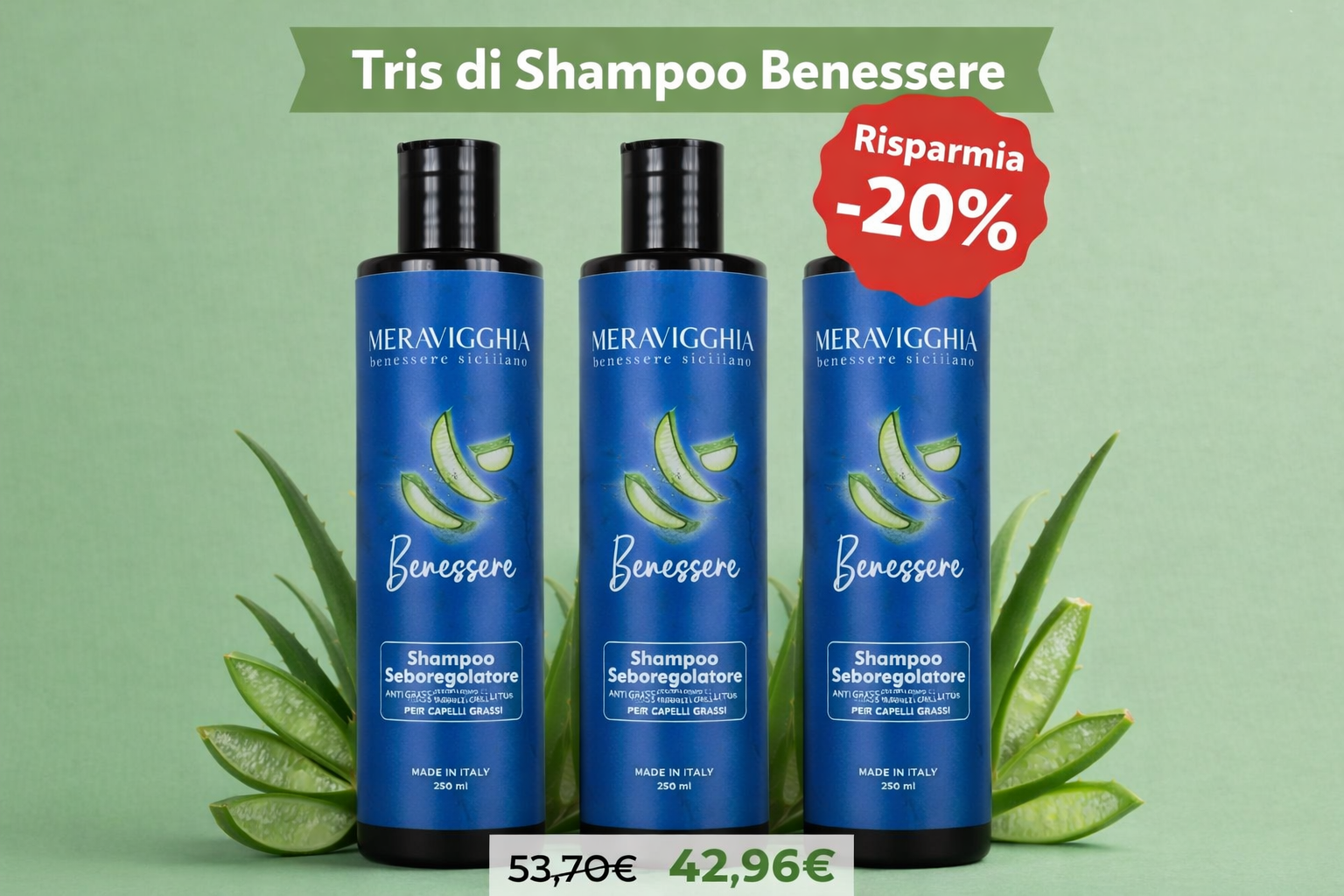 Shampoo Seboregolatore per Cute Grassa – Uso Frequente 250ml