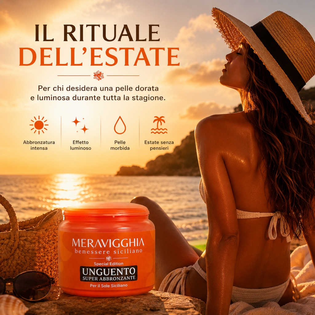 Unguento Abbronzante Pelle Liscia Effetto Dorato