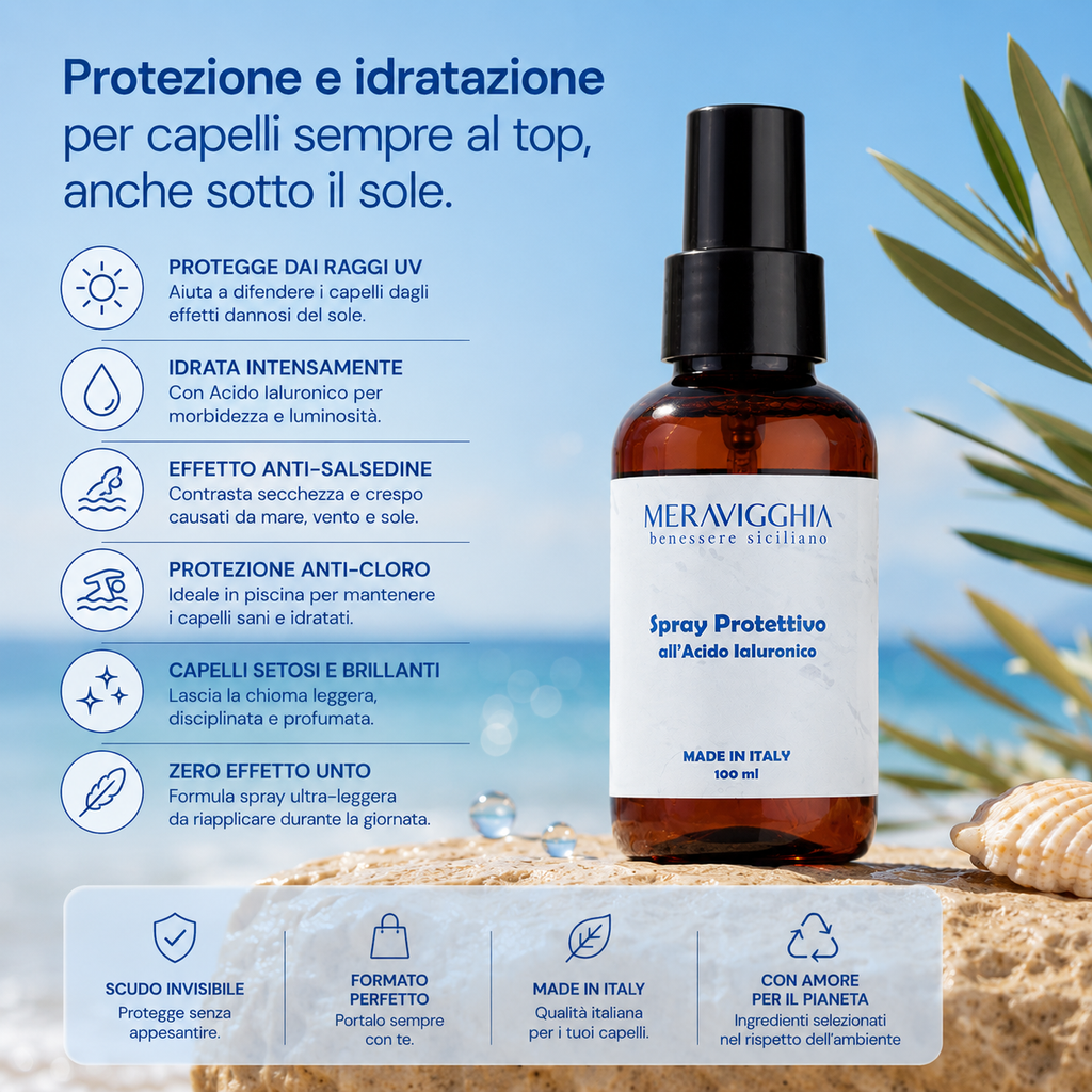 Spray Protettivo e Idratante per Capelli