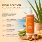 Crema Doposole Idratante Viso e Corpo con Aloe Vera e Mandorle 200ml