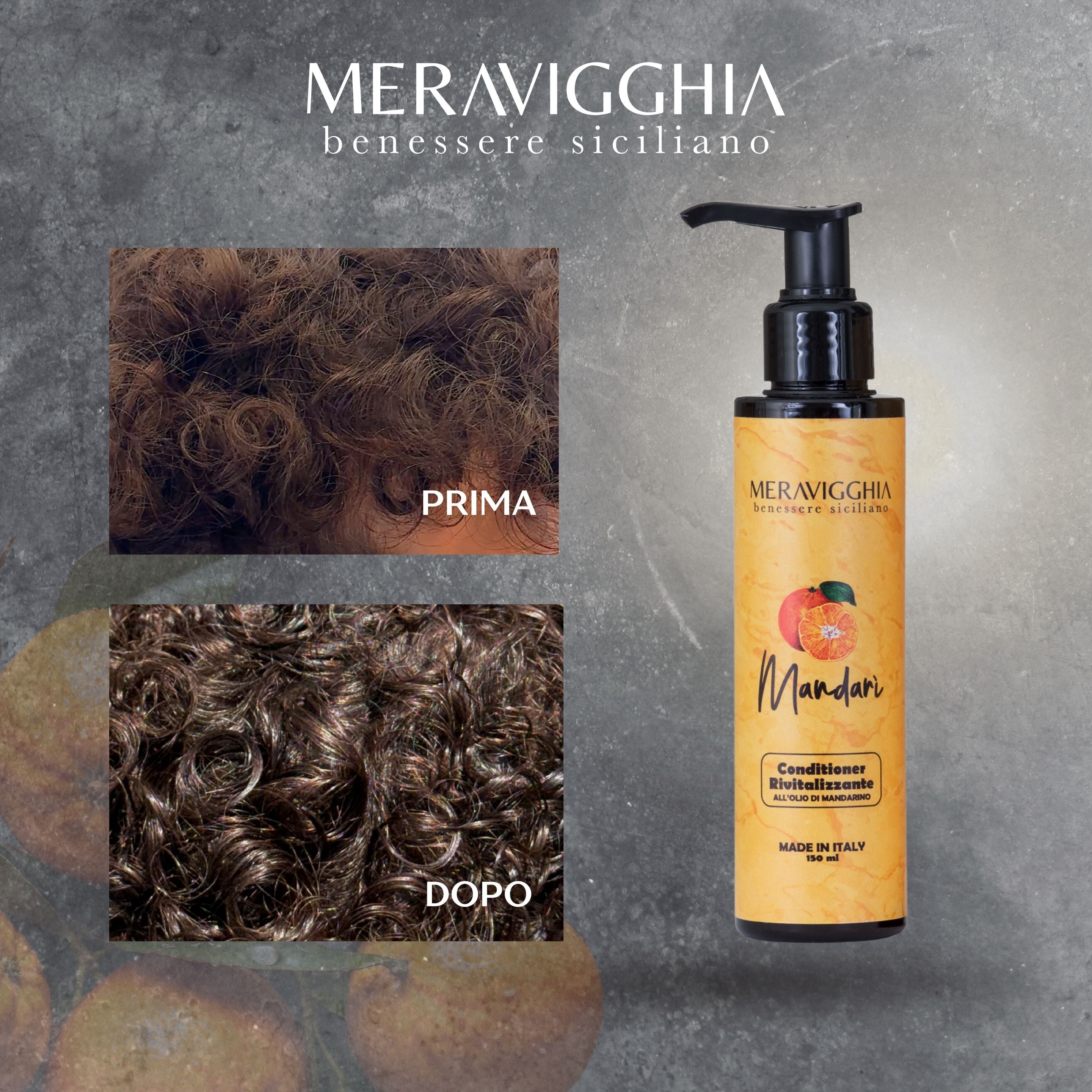 Balsamo Capelli Ricci al Mandarino Districante, Anticrespo 150ml
