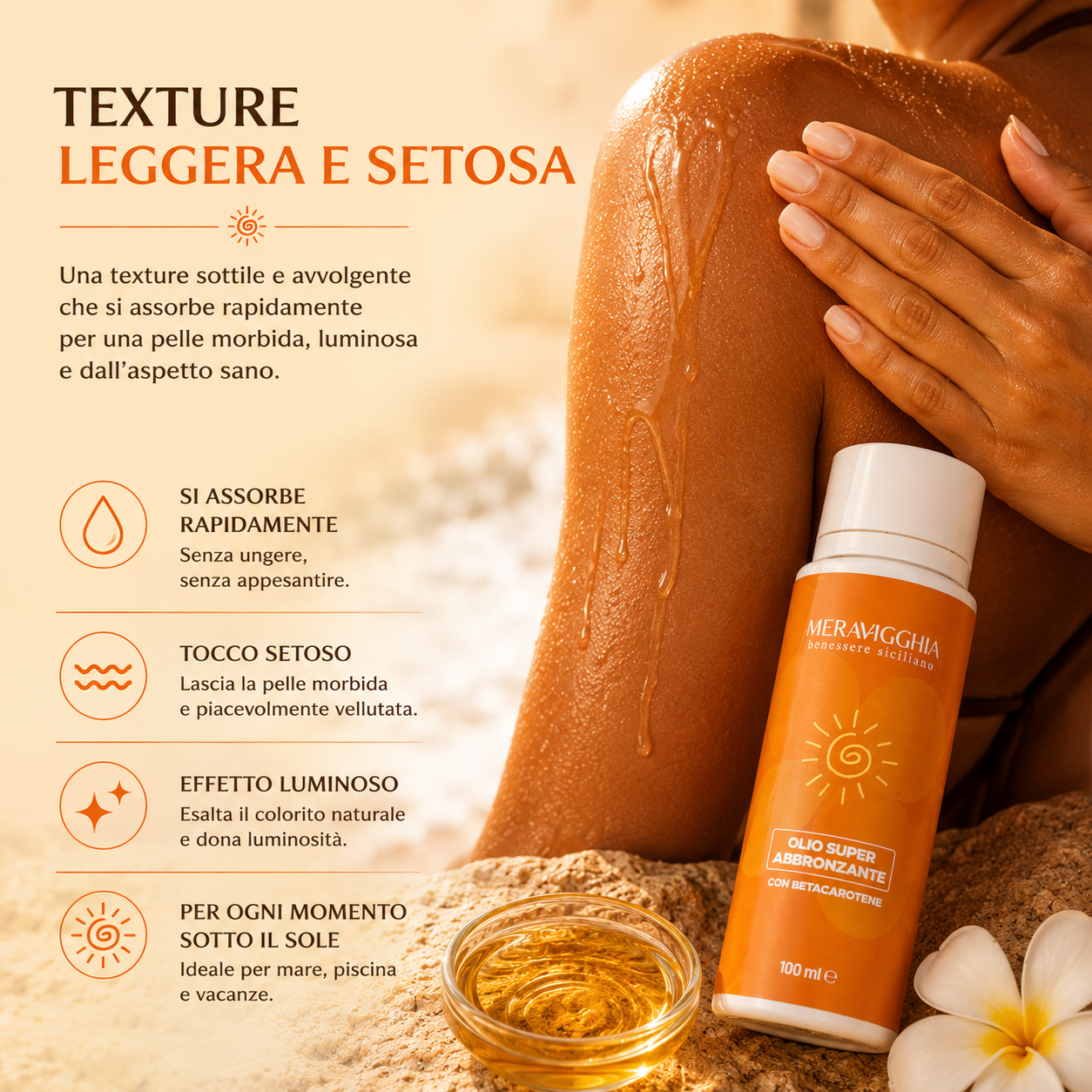 Olio Solare Abbronzante con Betacarotene