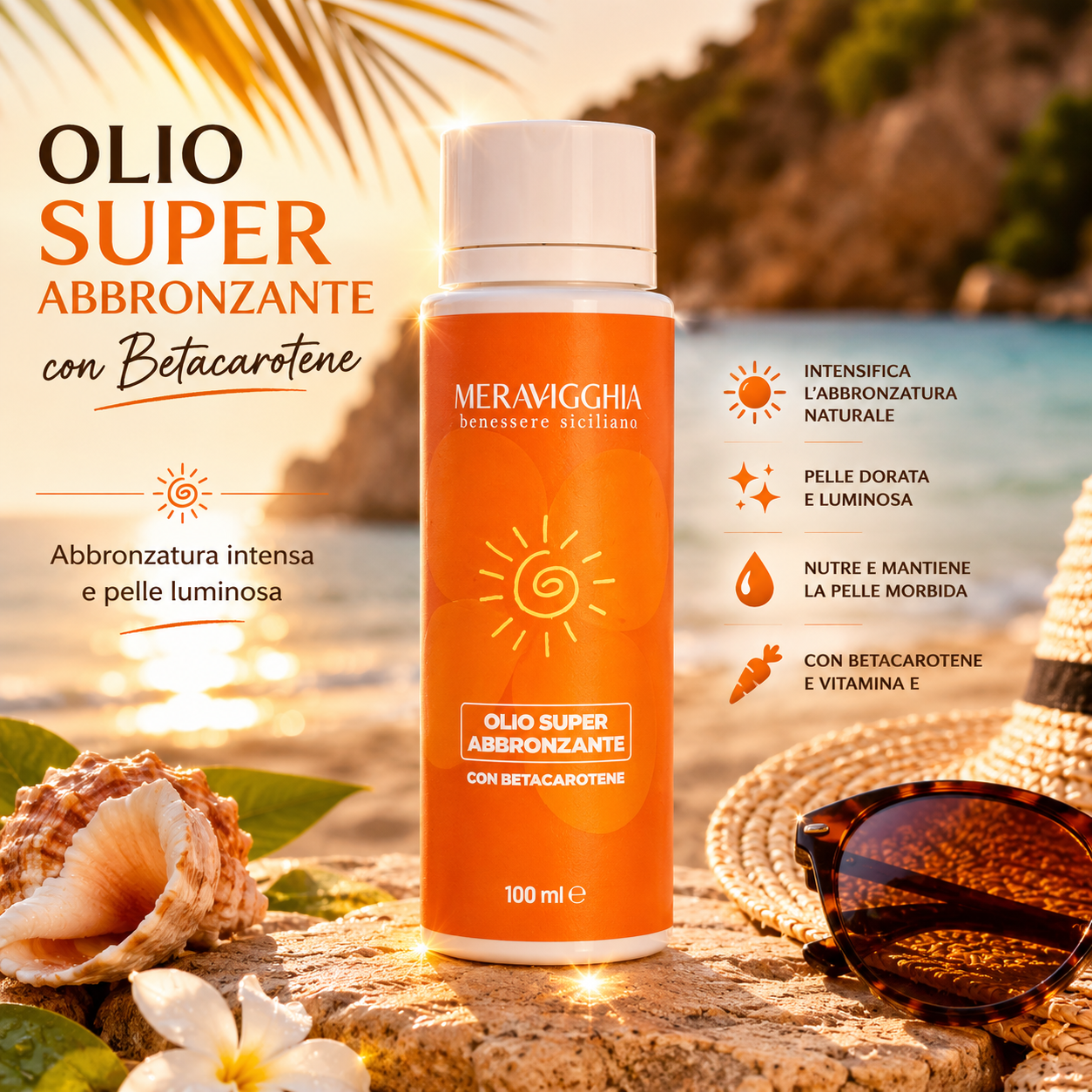 Olio Solare Abbronzante con Betacarotene