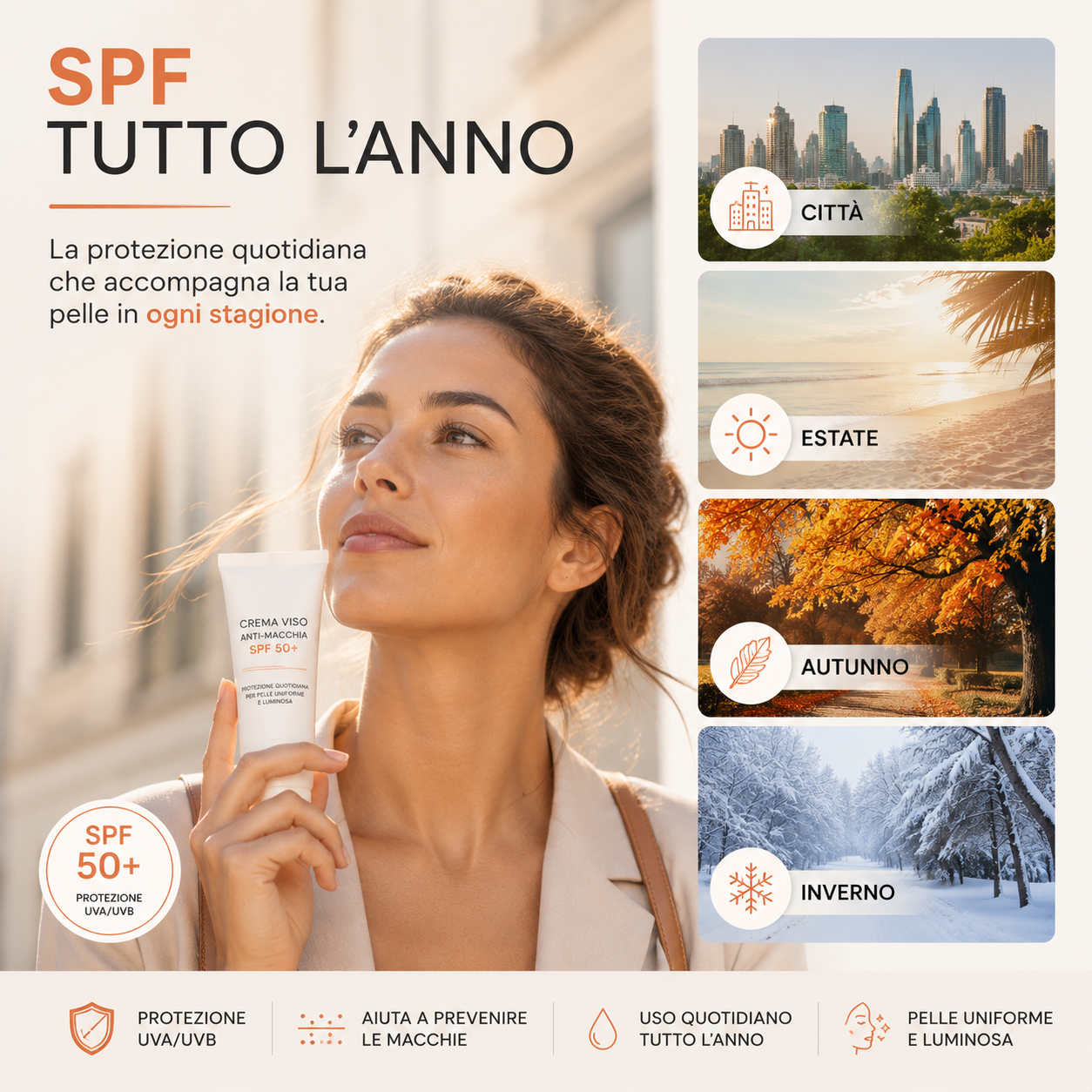 Crema Viso SPF 50+ Anti-Macchia