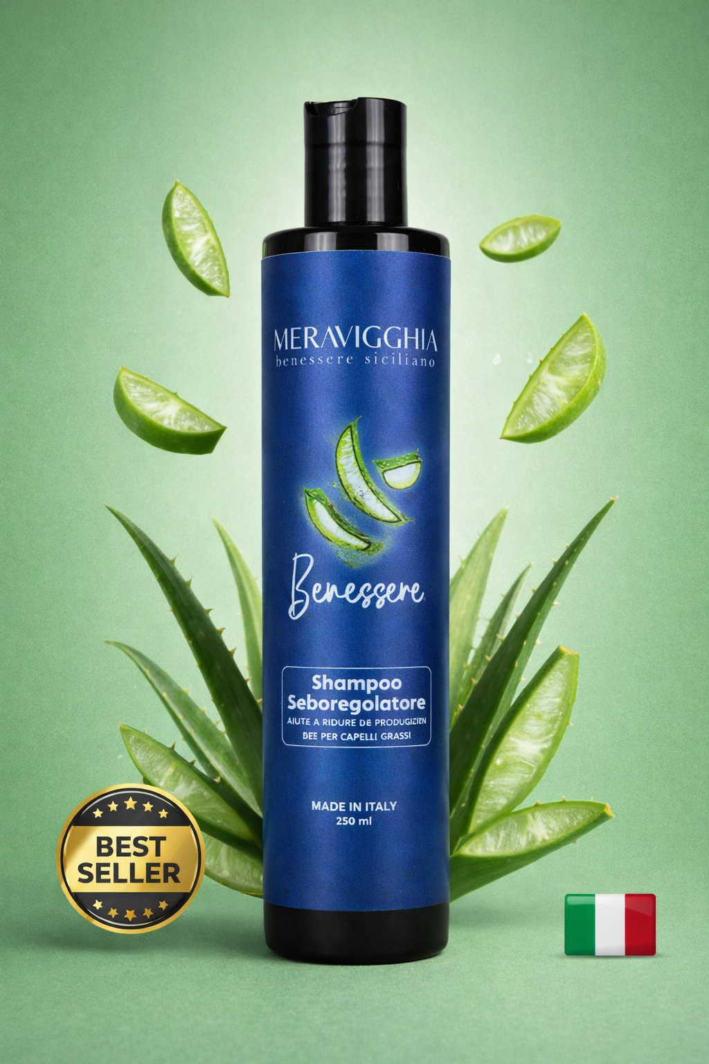 Shampoo Seboregolatore per Cute Grassa – Uso Frequente 250ml