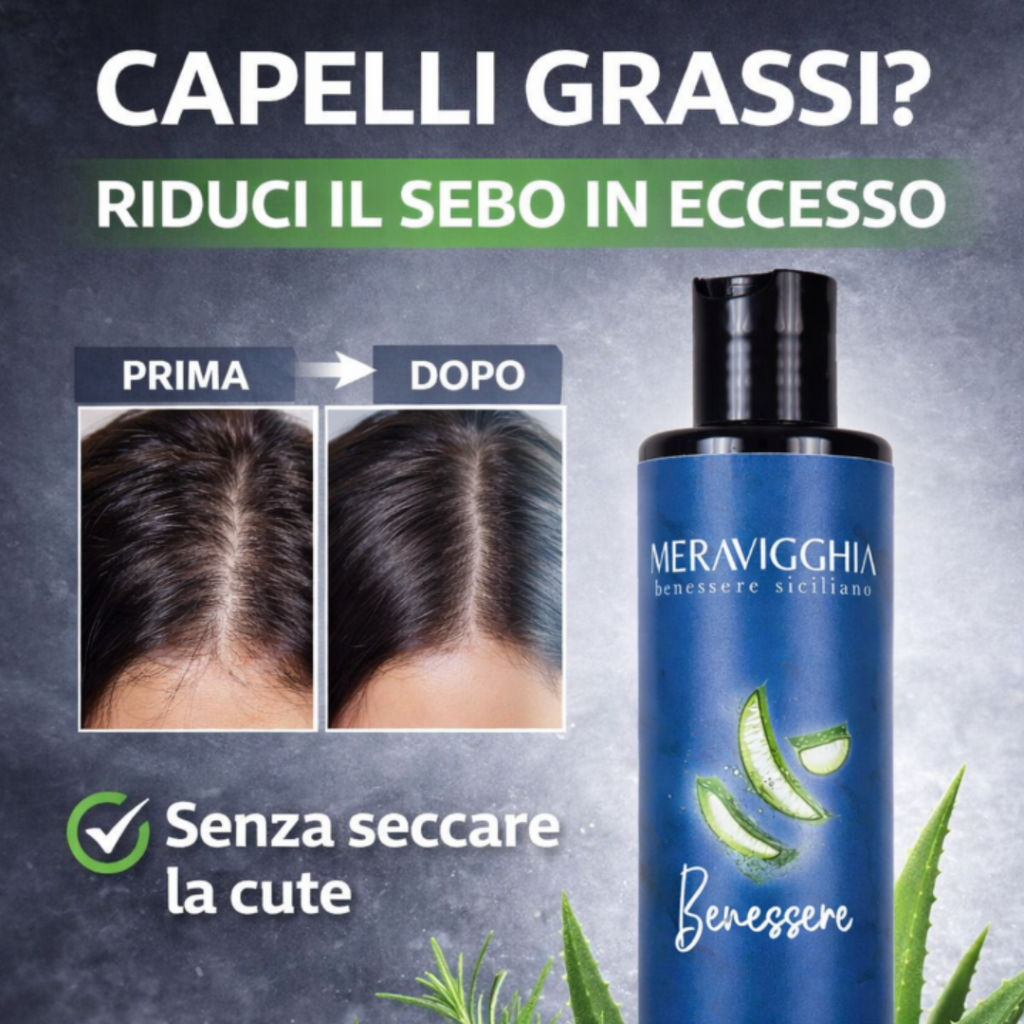 Shampoo Seboregolatore per Cute Grassa – Uso Frequente 250ml