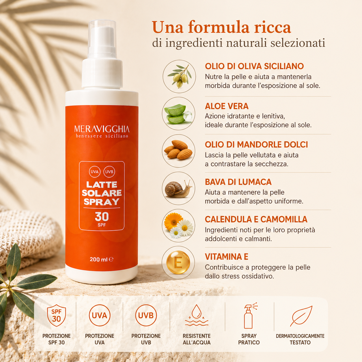 Latte Corpo SPF 30+ con Bava di Lumaca